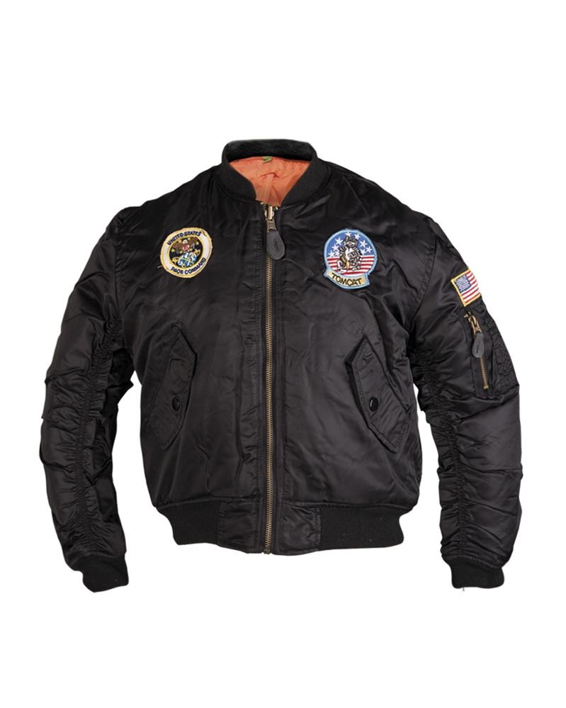 FLIEGERJACKE MA1® KIDS M.ABZ. SCHWARZ NORTHVIVOR